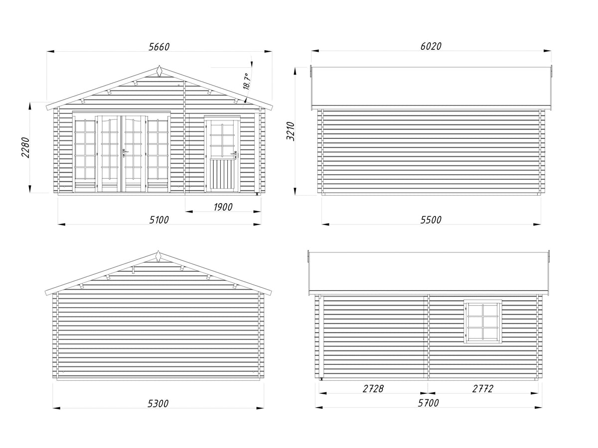 Garden Cabin Irene 21.9+5.2 m²