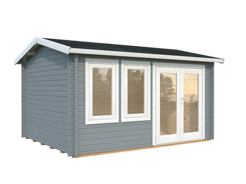 Light grey with white trim