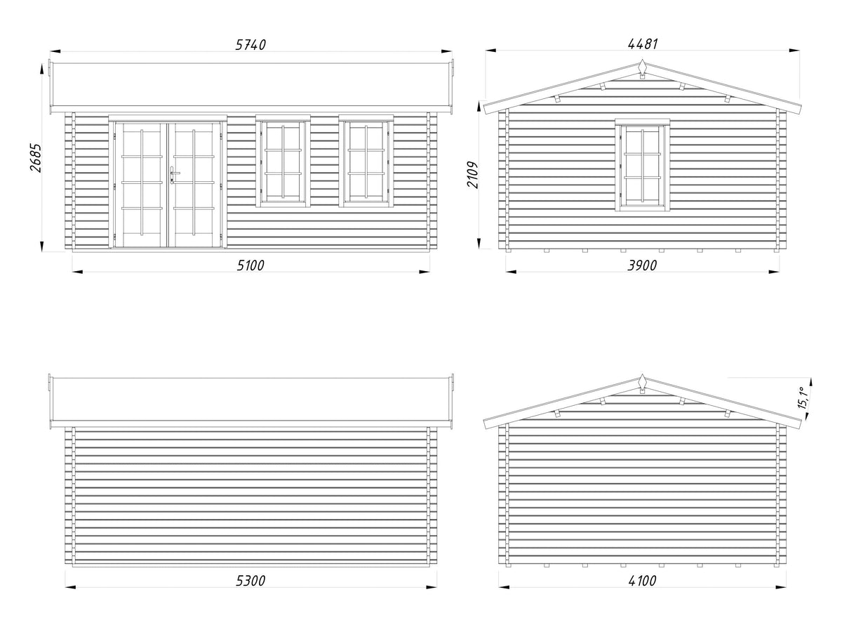 Garden Cabin Iris 19.1 m²
