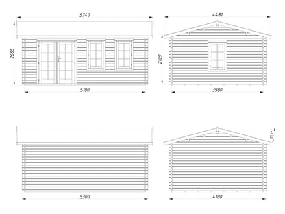 Garden Cabin Iris 19.1 m²