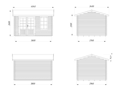 Garden Cabin Iris 9.6 m²