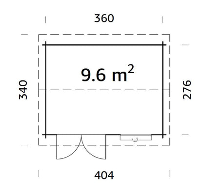 Garden Cabin Iris 9.6 m²