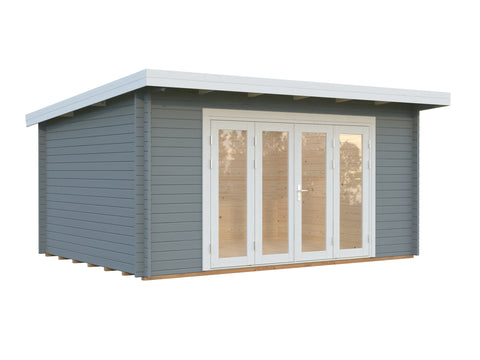 Light grey with white trim