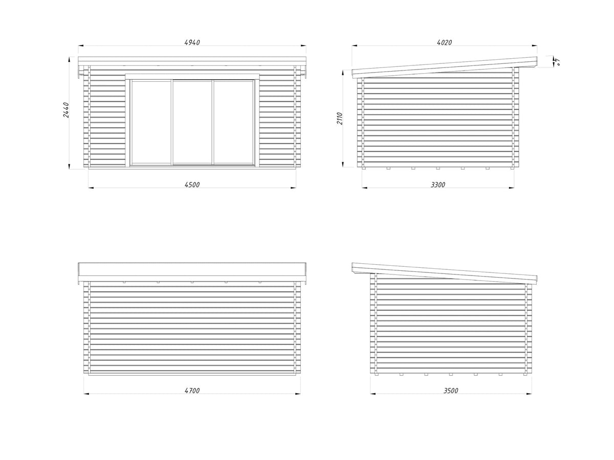 Garden Cabin Lea 14.2 m² Slide