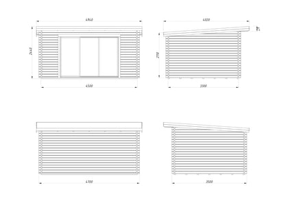 Garden Cabin Lea 14.2 m² Slide