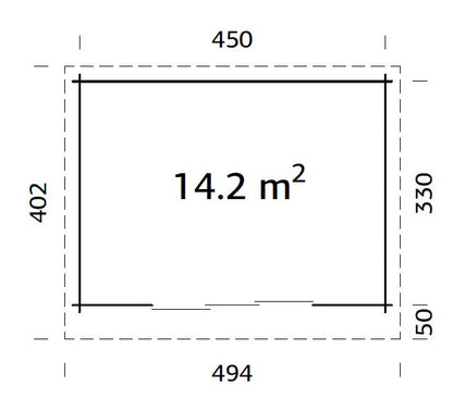 Garden Cabin Lea 14.2 m² Slide