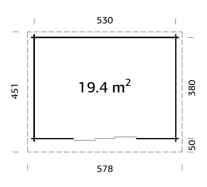 Garden Cabin Lea 19.4 m² Slide Plus