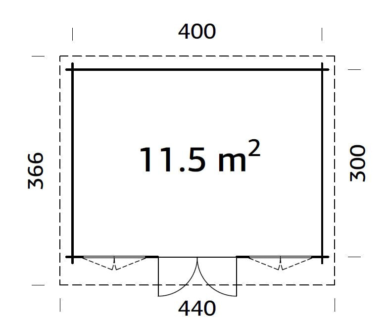 Garden Cabin Lisa 11.5 m²