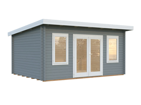 Light grey with white trim