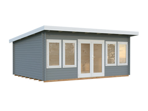 Light grey with white trim