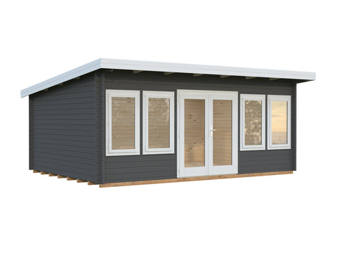 Grey with white trim