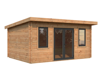 Garden Cabin Lisandra 14.2 m², brown dip-treated