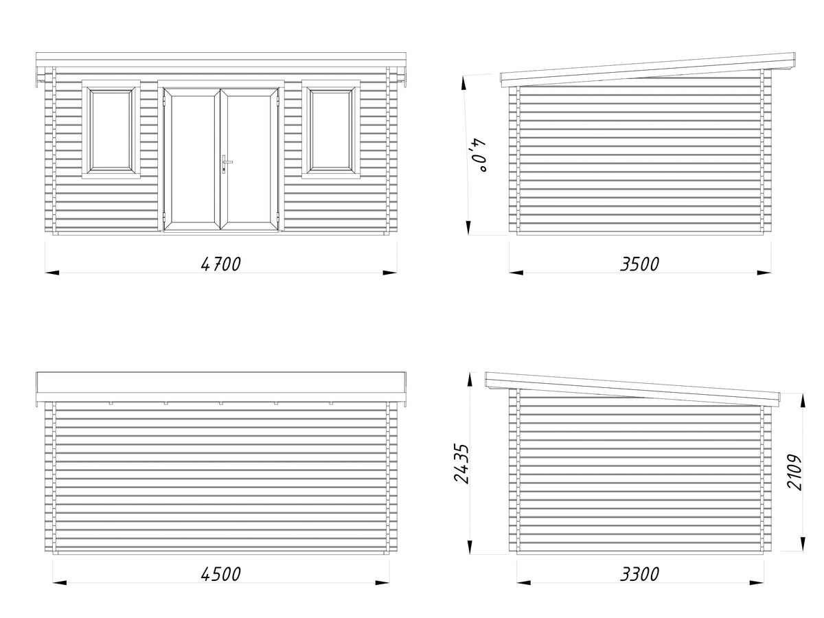 Garden Cabin Lisandra 14.2 m²