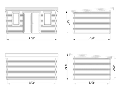 Garden Cabin Lisandra 14.2 m²