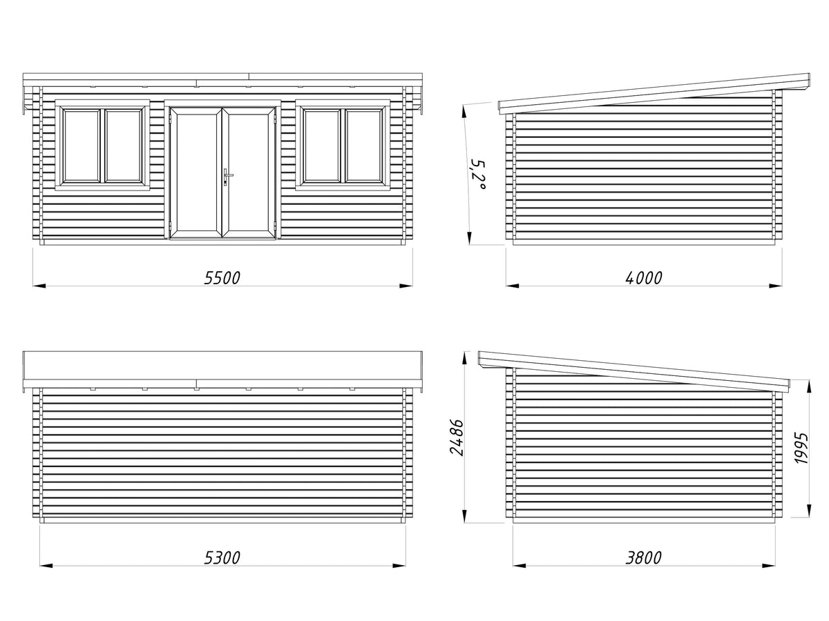 Garden Cabin Lisandra 19.4 m²