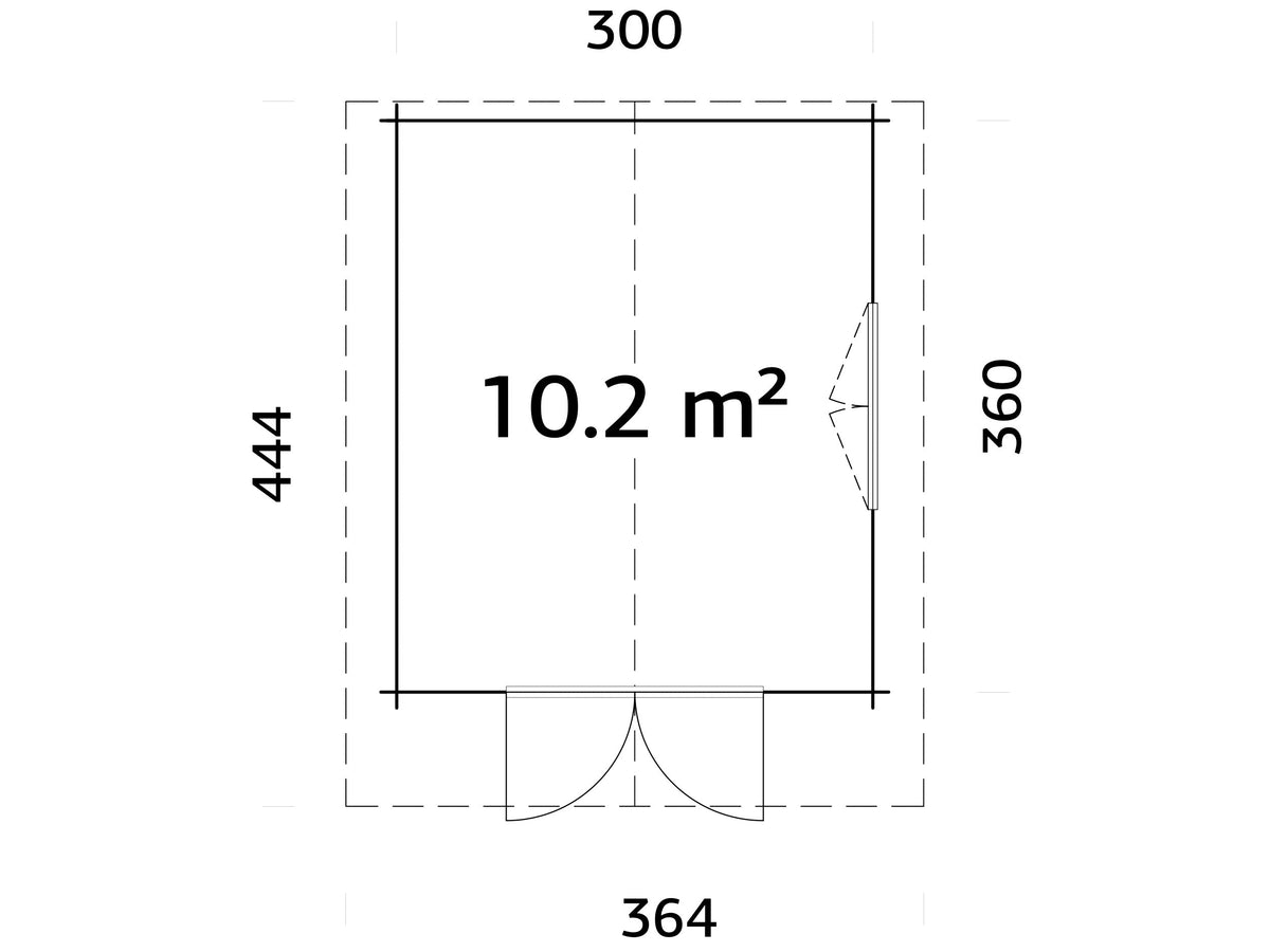 Garden Cabin Sally 10.2 m²