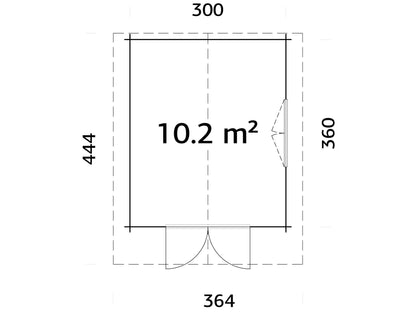 Garden Cabin Sally 10.2 m²