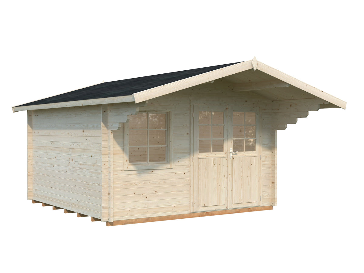 Garden Cabin Sally 12.3 m², clear dip-treated