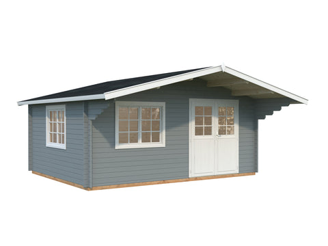 Light grey with white trim
