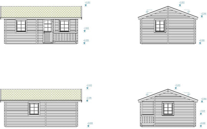 Garden Cabin Sandra 21.5+3.7 m²