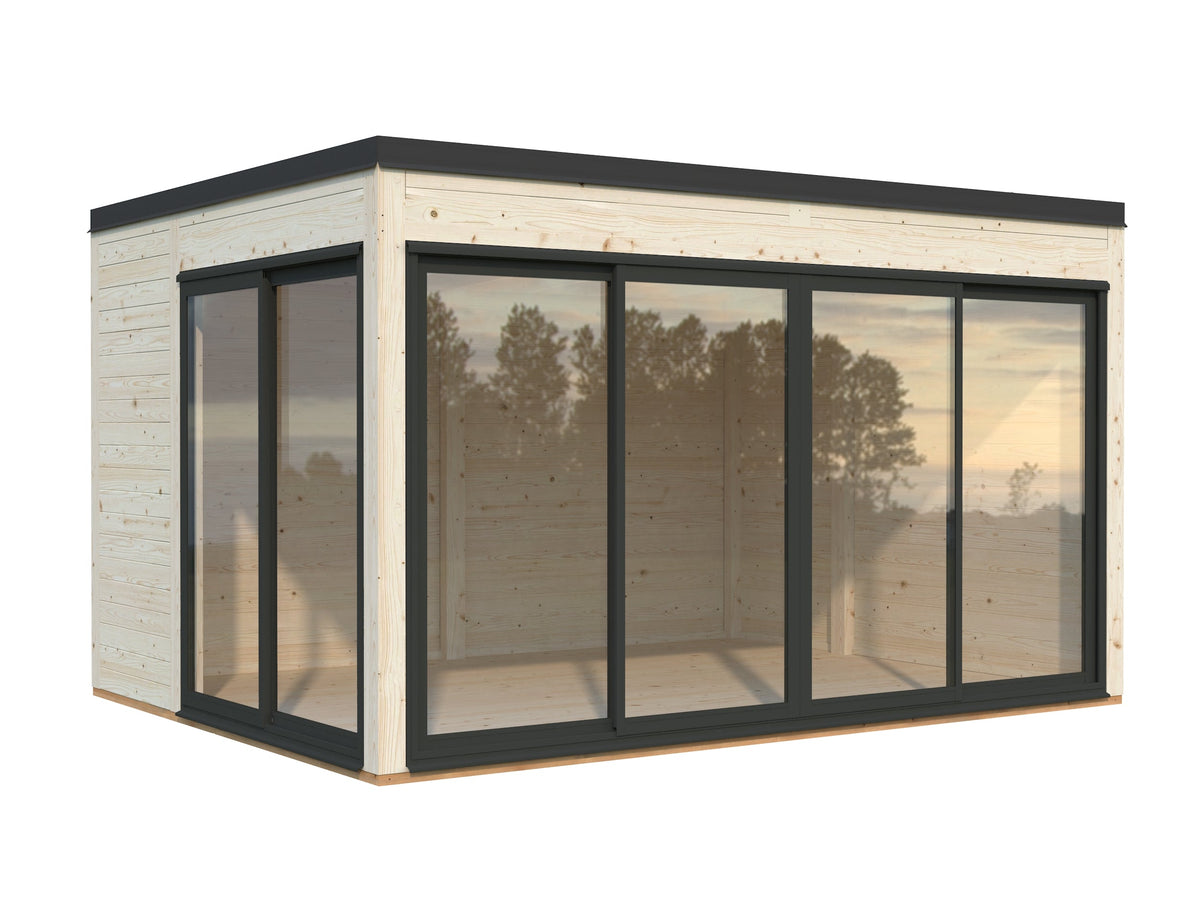 Garden Cabin Serena 12.6 m² Set 1 Slide, untreated