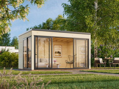Garden Cabin Serena 12.6 m² Set 1 Slide Plus