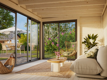 Garden Cabin Serena 12.6 m² Set 1 Slide Plus