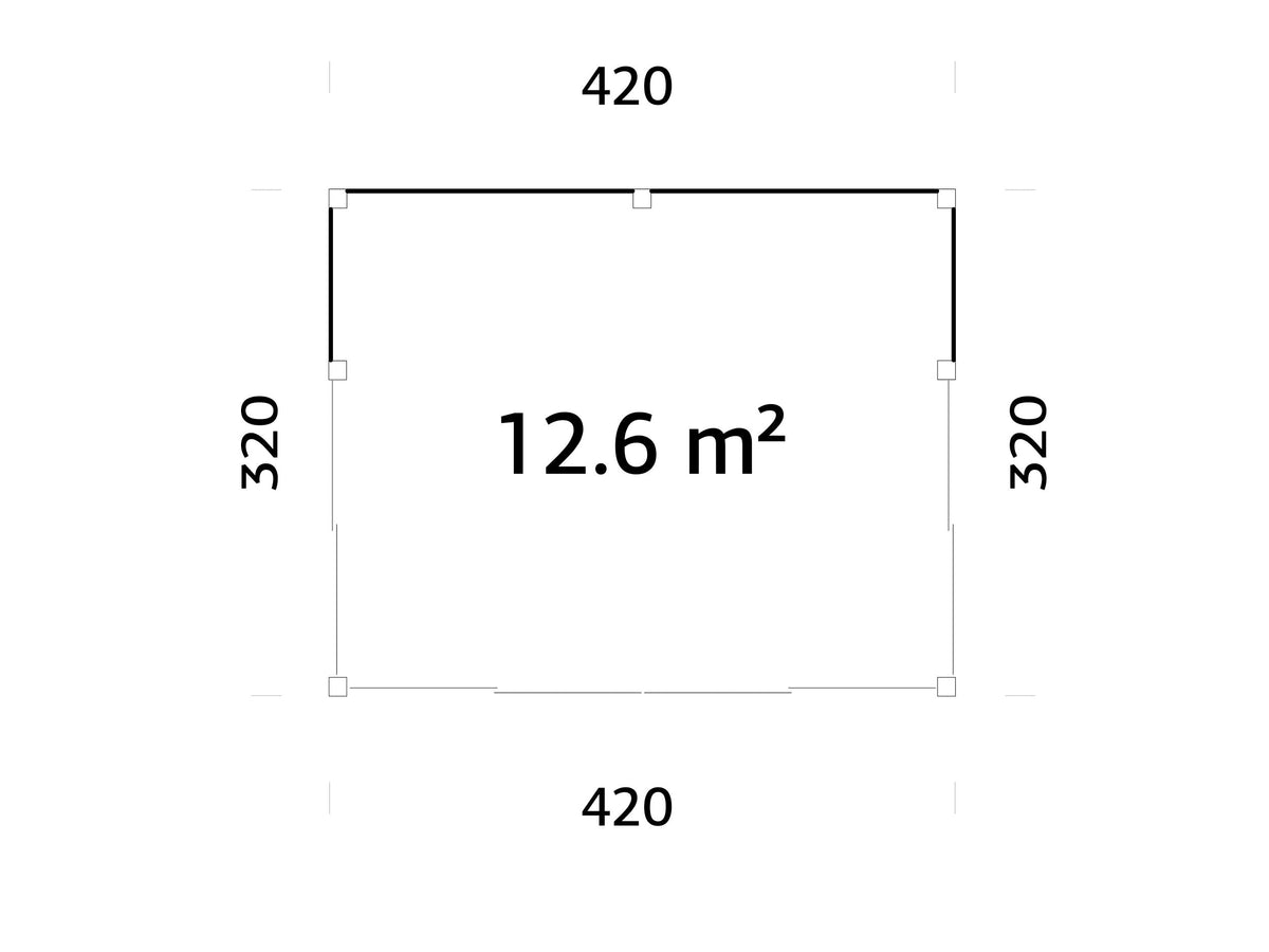 Garden Cabin Serena 12.6 m² Set 2 Slide