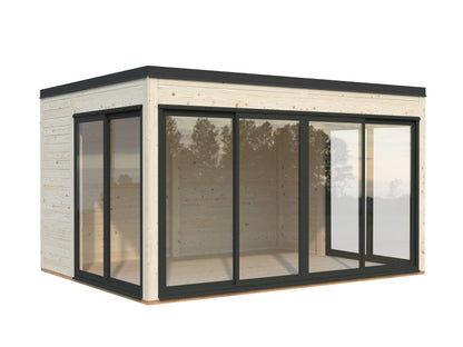 Garden Cabin Serena 12.6 m² Set 2 Slide Plus, untreated