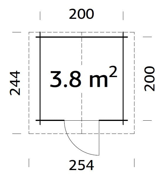 Garden Cabin Vivian 3.8 m²