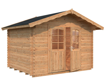 Garden Cabin Vivian 6.9 m², brown dip-treated