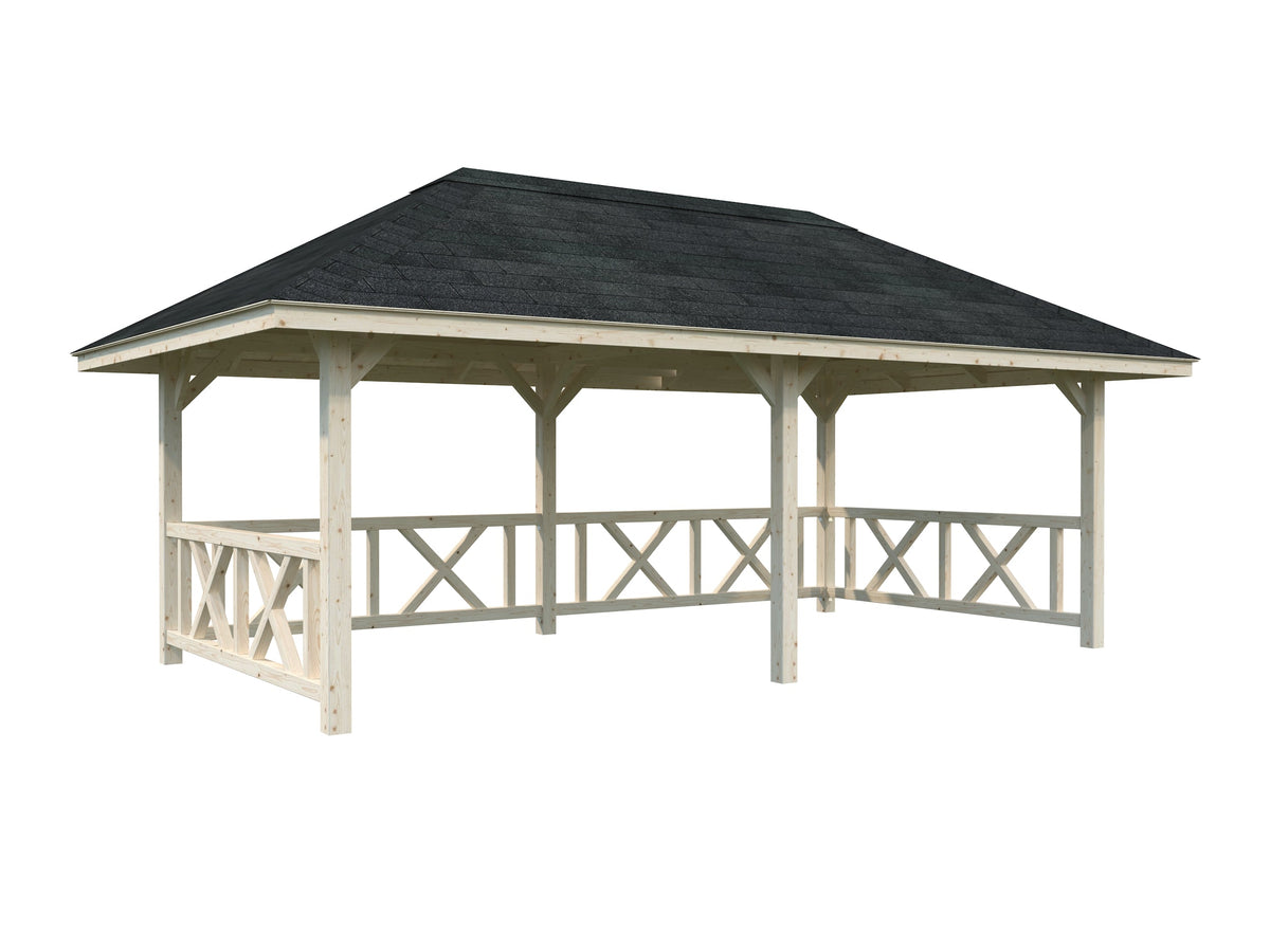 Garden Gazebo Bianca 16.6 m² Set 107, untreated