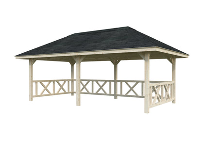 Garden Gazebo Bianca 16.6 m² Set 107