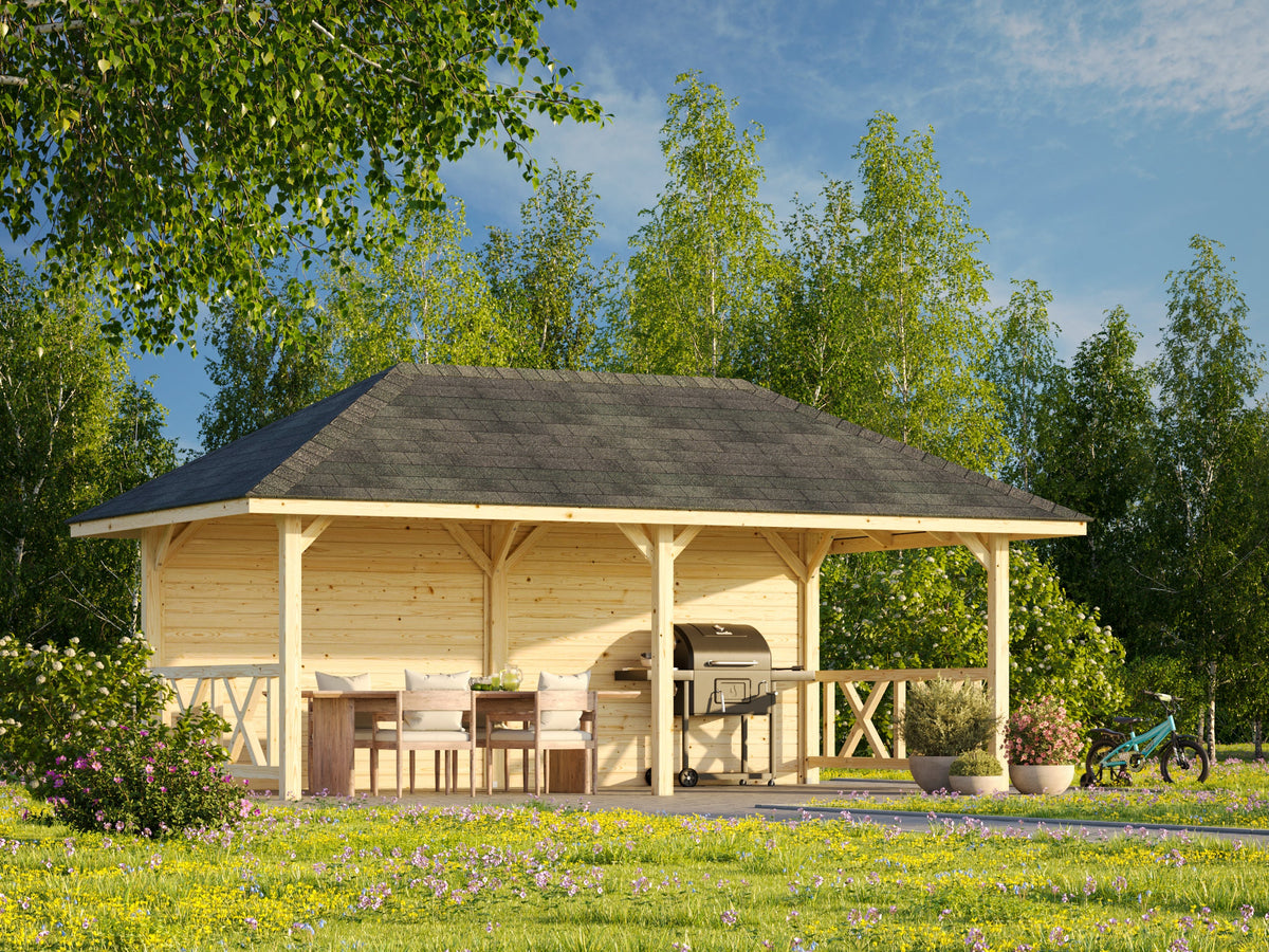 Garden Gazebo Bianca 16.6 m² Set 108