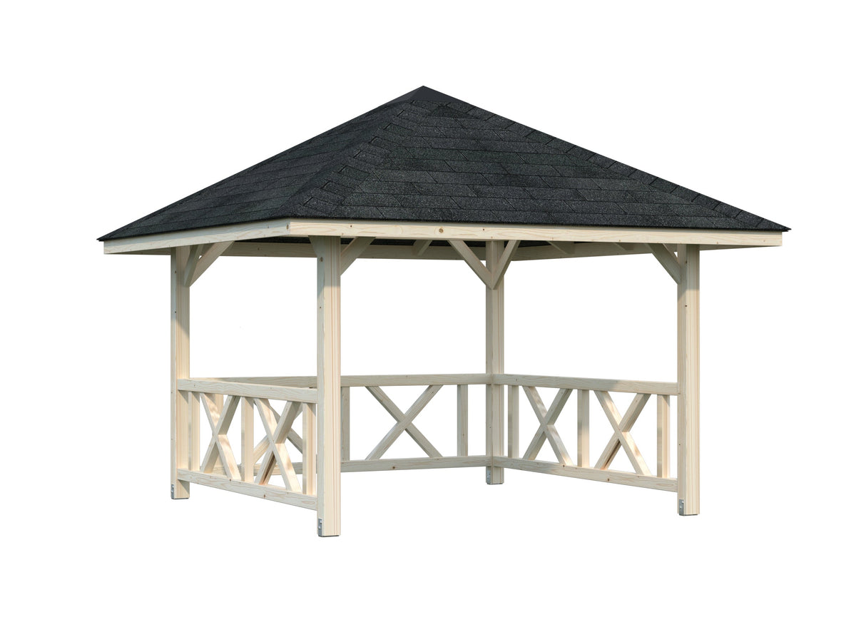 Garden Gazebo Bianca 8.3 m² Set 101, untreated