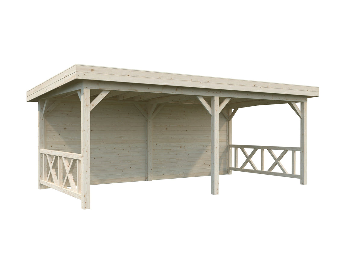 Garden Gazebo Lenna 16.6 m² Set 308, clear dip-treated