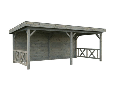 Garden Gazebo Lenna 16.6 m² Set 308, grey dip-treated
