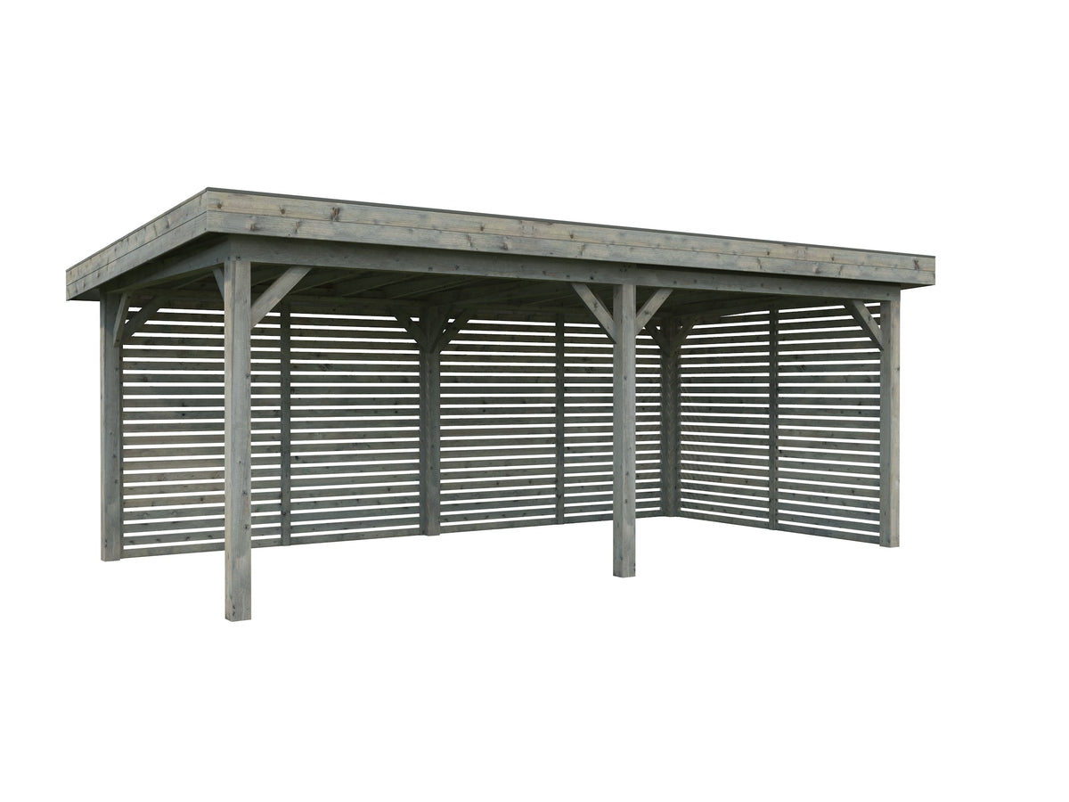 Garden Gazebo Lenna 16.6 m² Set 309, grey dip-treated