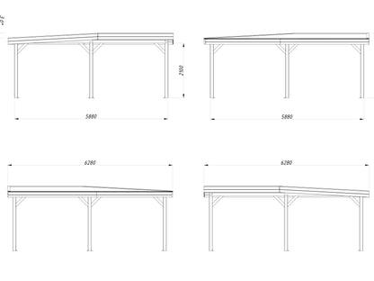 Garden Gazebo Lenna 24.9 m²