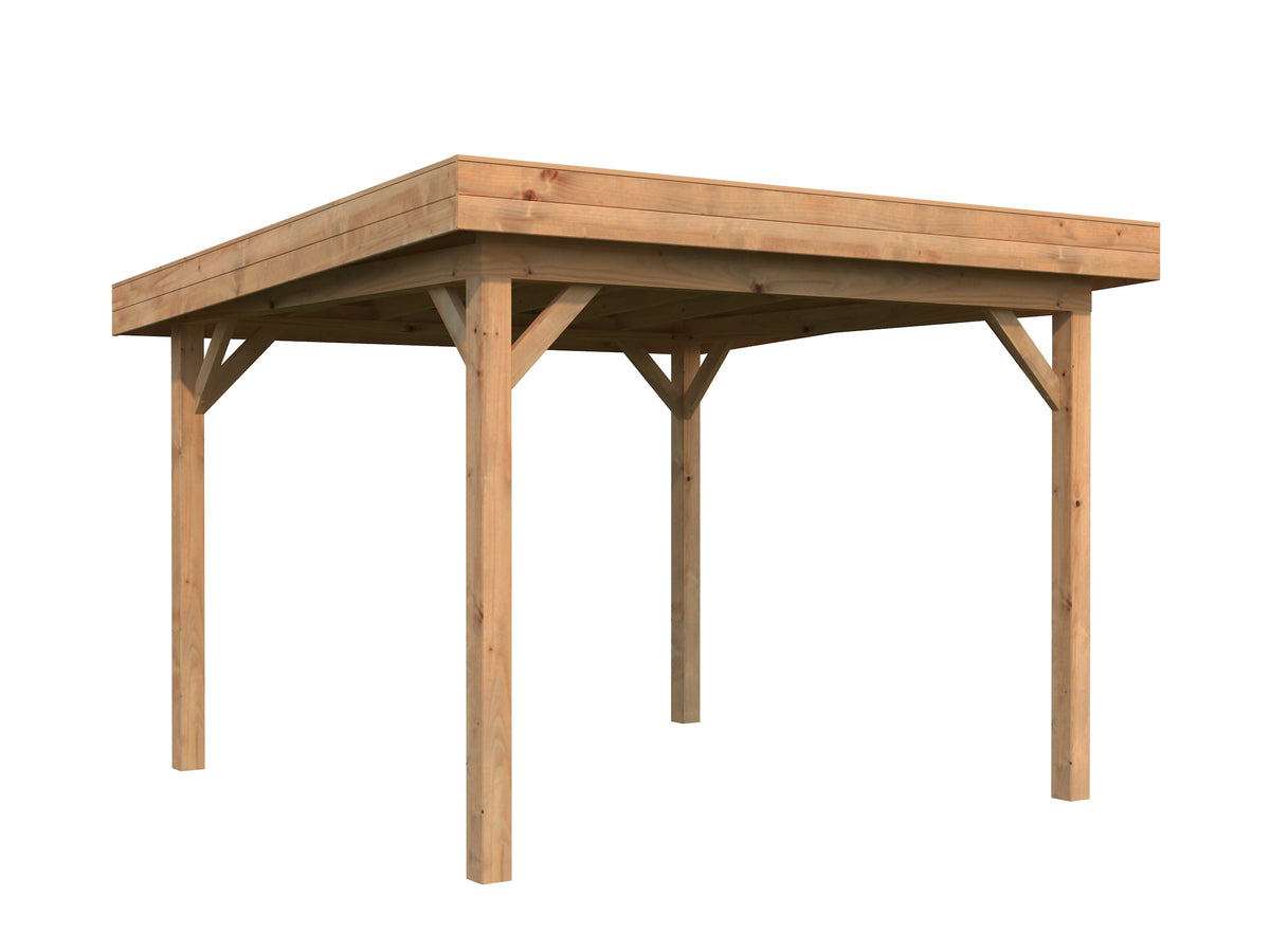 Garden Gazebo Lenna 8.3 m², brown dip-treated