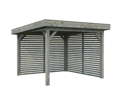 Garden Gazebo Lenna 8.3 m² Set 302, grey dip-treated