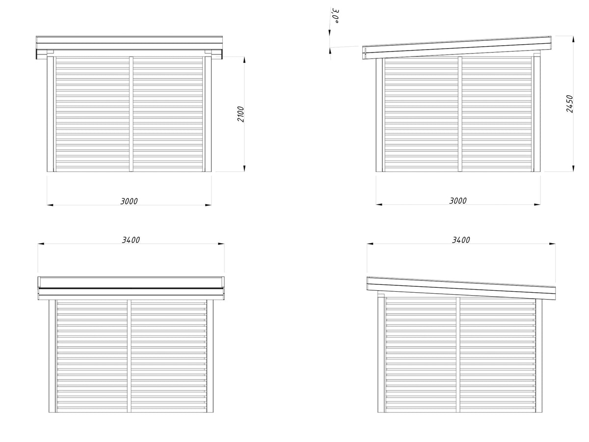 Garden Gazebo Lenna 8.3 m² Set 302