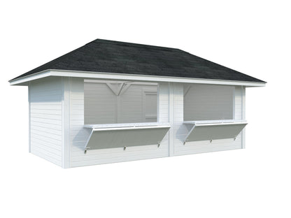 Garden Kiosk Bianca 16.6 m² Set 111, painted white
