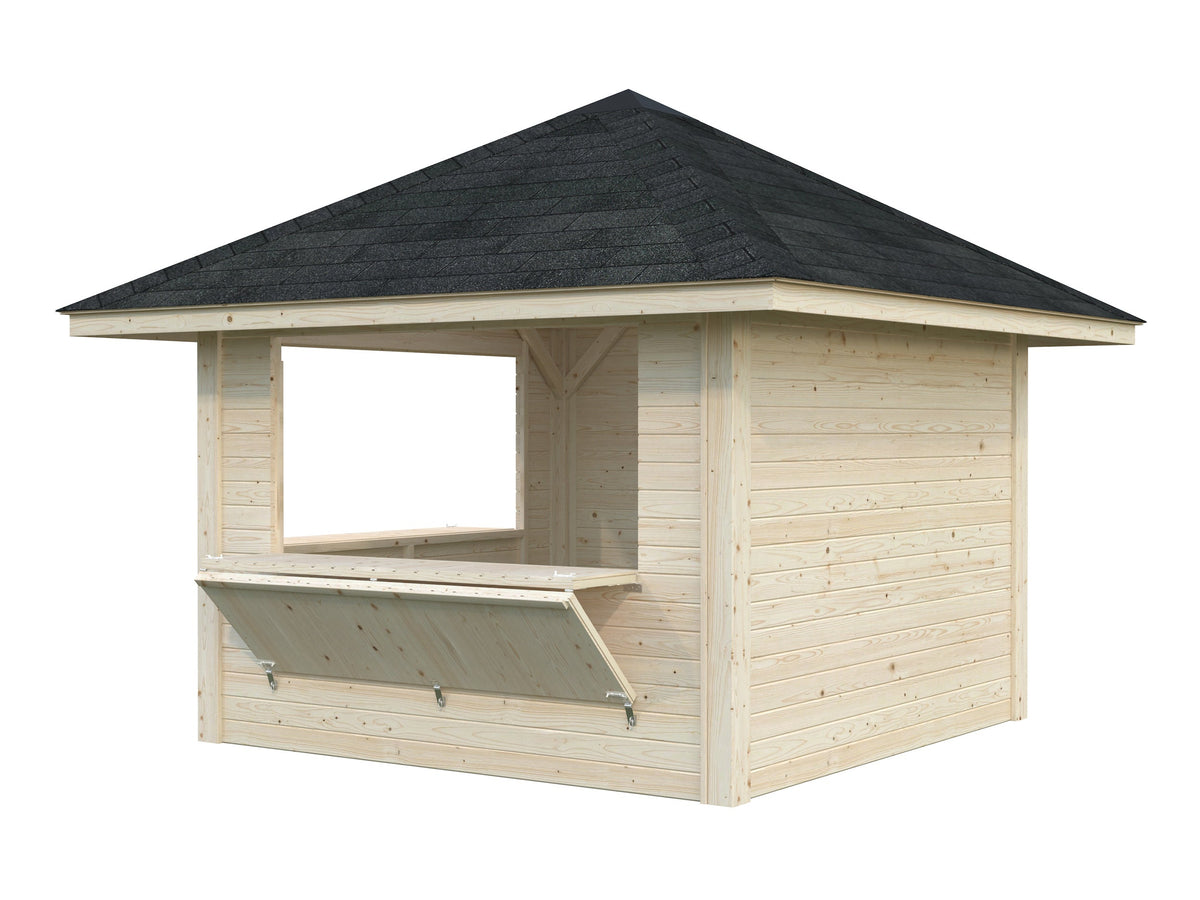 Garden Kiosk Bianca 8.3 m² Set 105, untreated