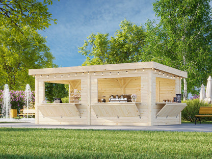 Garden Kiosk Lenna 16.6 m² Set 312