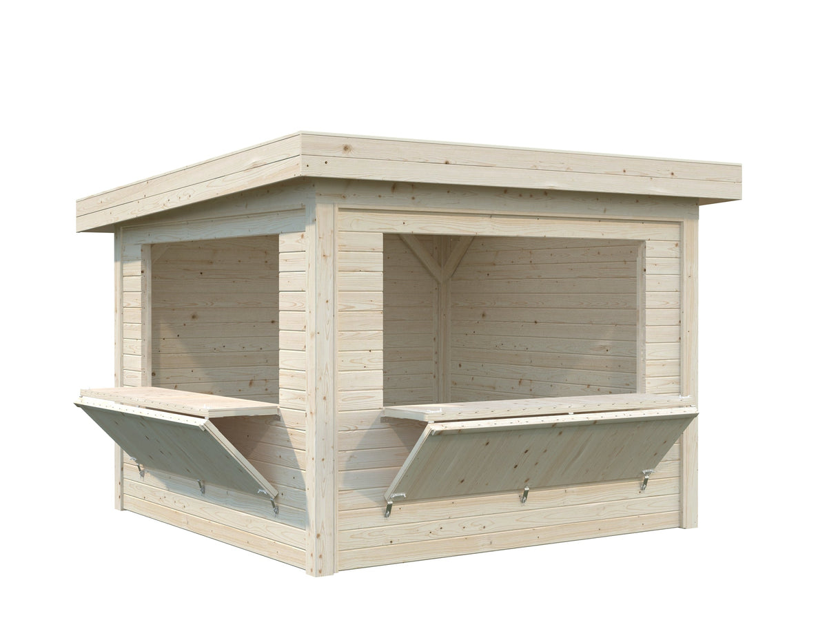 Garden Kiosk Lenna 8.3 m² Set 305, untreated