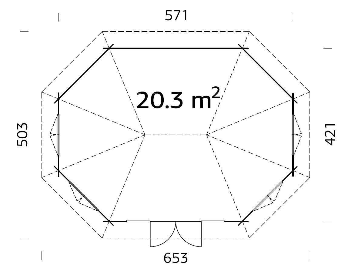 Garden Pavilion Hanna 20.3 m²