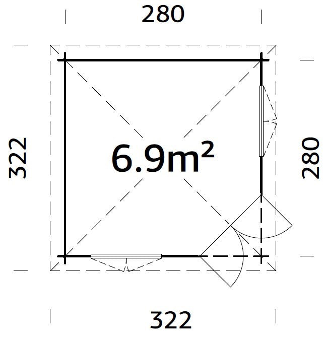 Garden Pavilion Melanie 6.9 m²