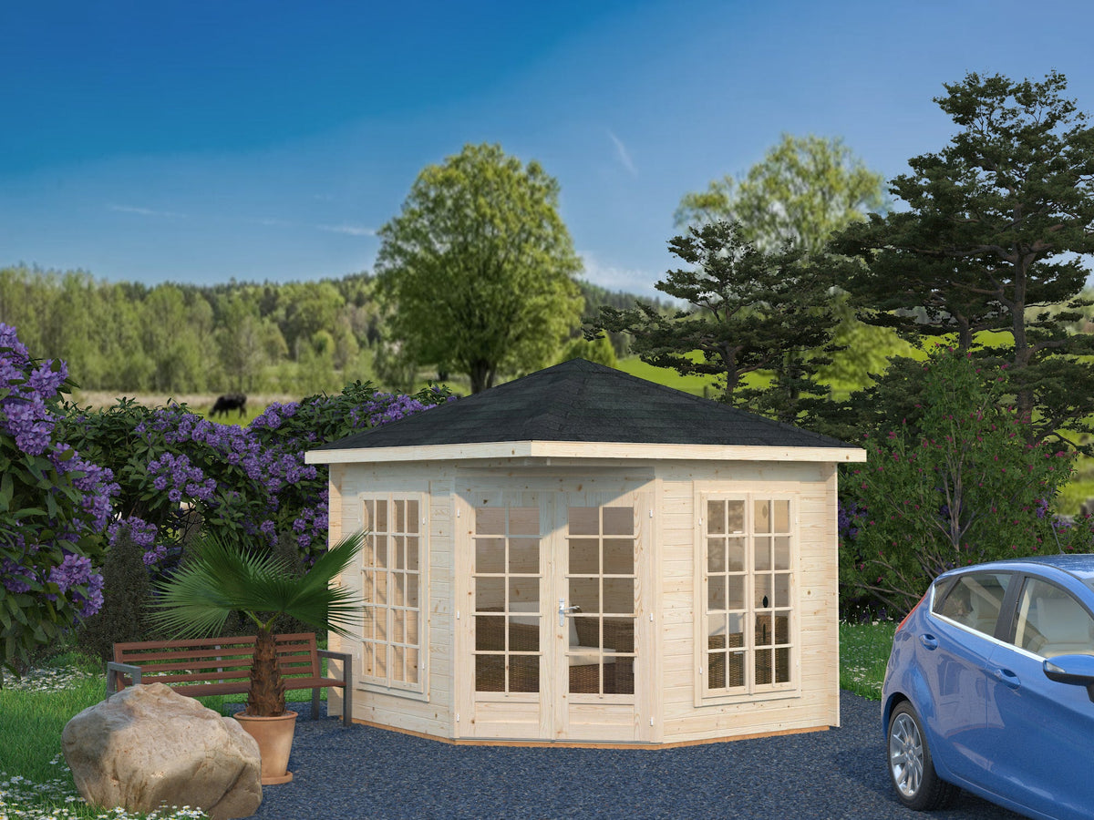 Garden Pavilion Melanie 7.0 m², clear dip-treated