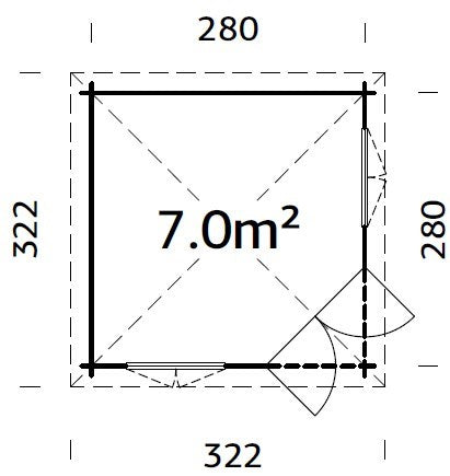 Garden Pavilion Melanie 7.0 m²